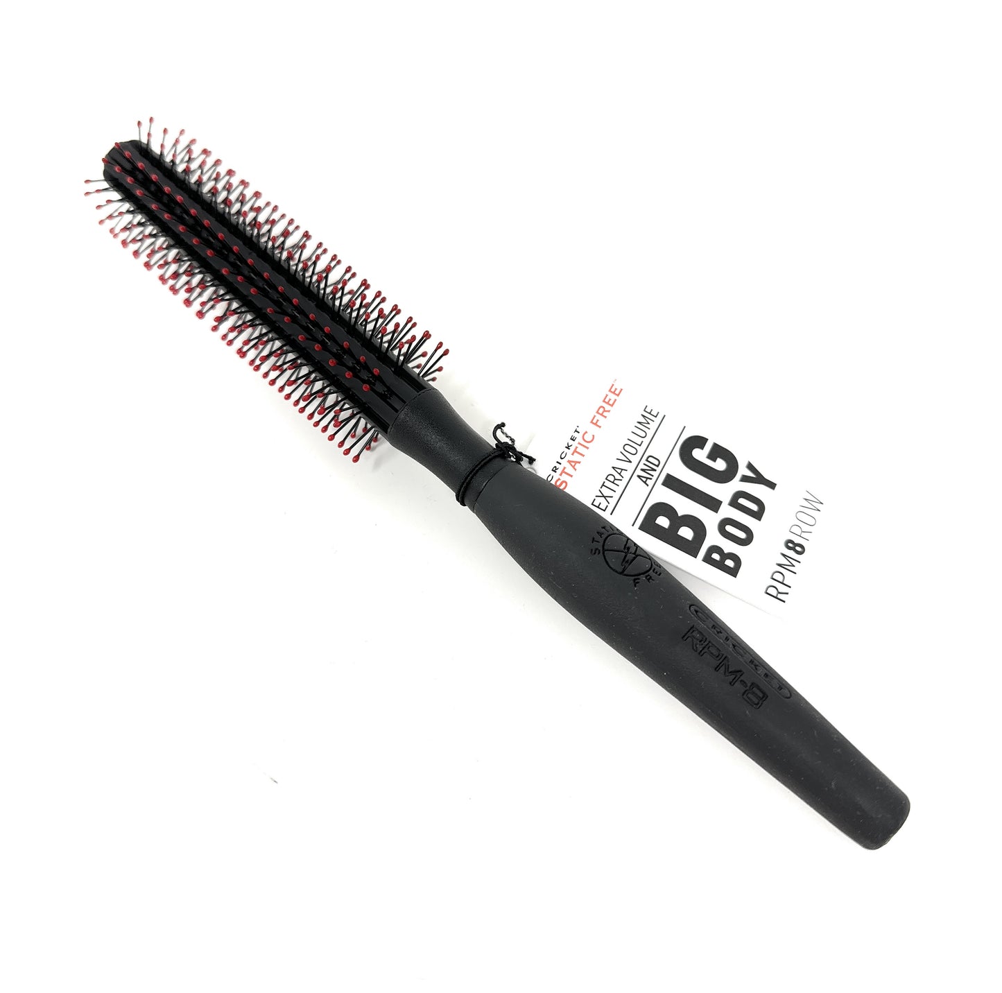 Cricket Static-Free 8-Row Round Hair Brush - Ideal for Blow Drying, Curling, and Styling All Hair Types 1 Piece