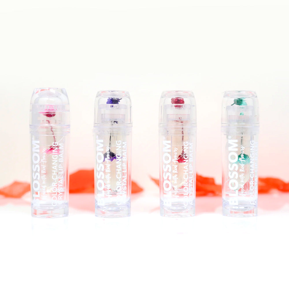 Blossom Color-Changing Crystal Lip Balm Lip Gloss 3g 2 Pc.