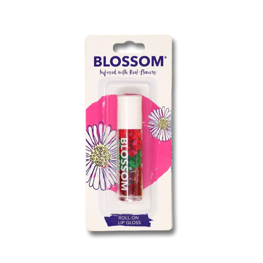 Blossom Color-Changing Crystal Lip Balm, Moisturizing Lip Gloss Roll-On Lip Gloss 2 Pc.