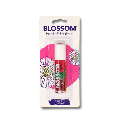 Blossom Color-Changing Crystal Lip Balm, Moisturizing Lip Gloss Roll-On Lip Gloss 2 Pc.