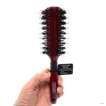 Phillips Professional Vented Round Brush - 2.75" Boar Bristle Blow Dry Brush
