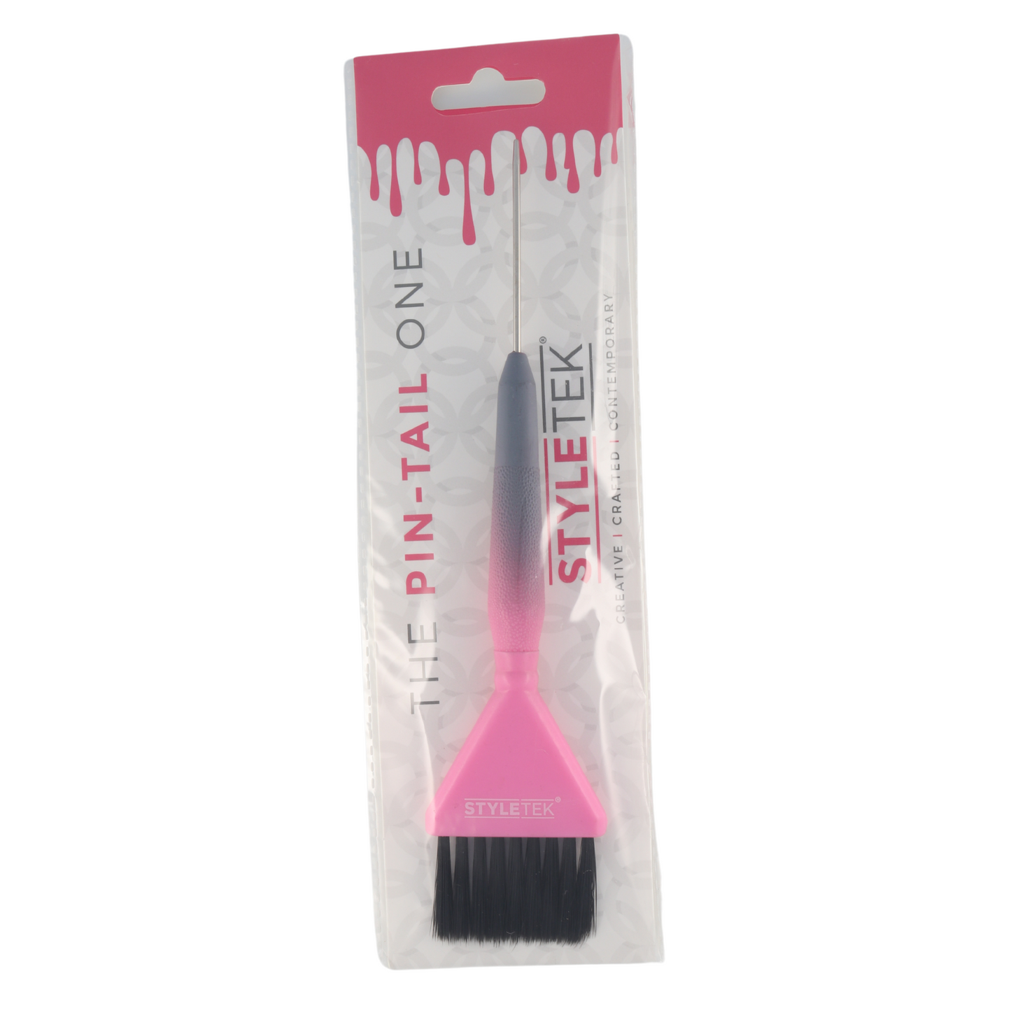 Styletel Pintail Coloring Brush Ombre (Pink/Gray)