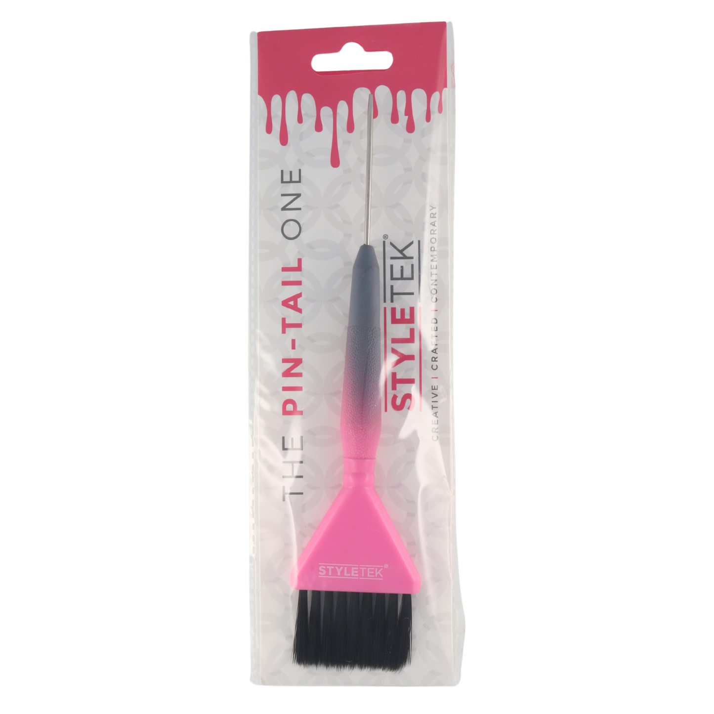 Styletel Pintail Coloring Brush Ombre (Pink/Gray)