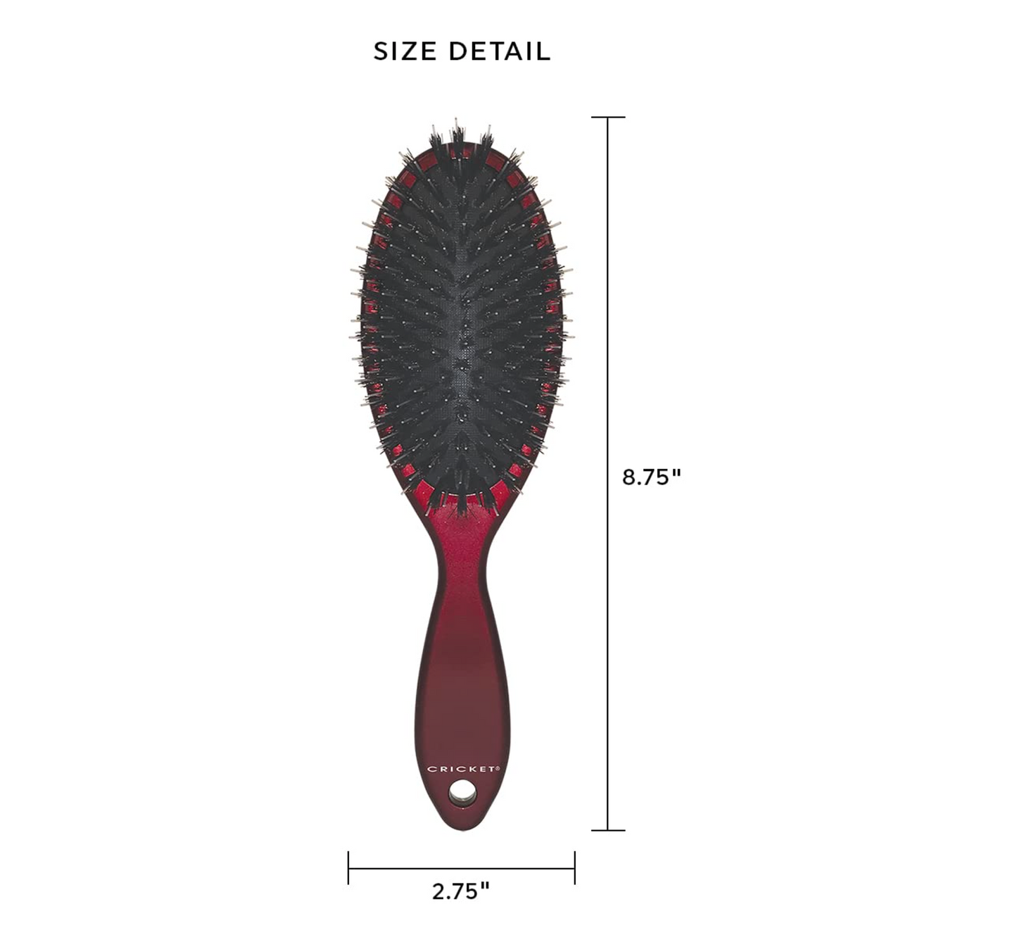 Cricket Smoothing Boar Mix Hair Brush - Boar & Nylon Bristles for Styling & Smoothing