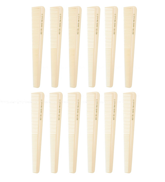 Styling Gear #130 Taper Barber Cutting Combs 12 Count