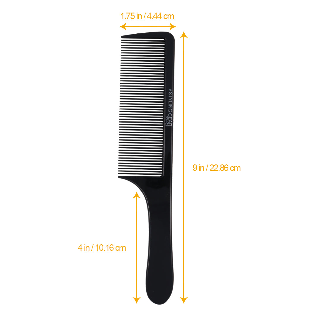Hand Clipper Comb Styling Gear No. 403 Flat Clipper Comb – Professional Barber Cutting ...