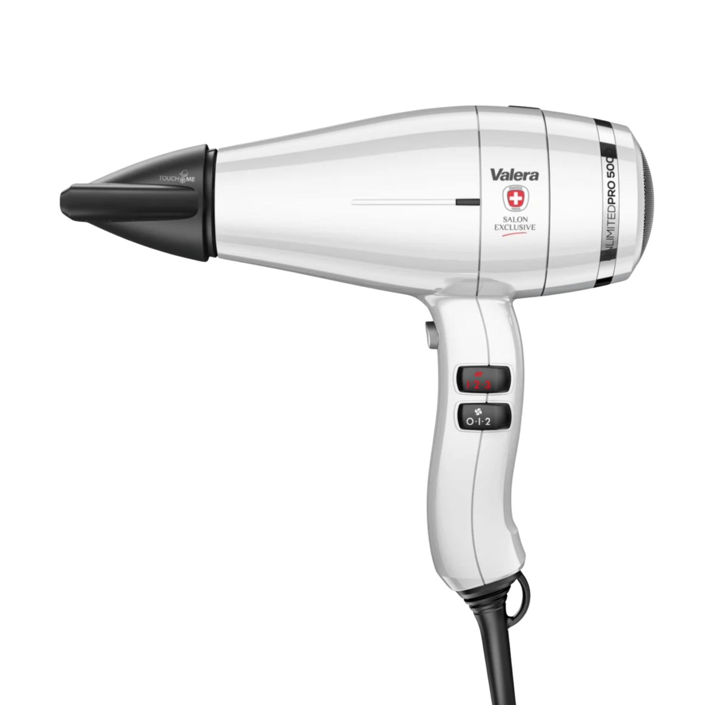 Valera Unlimited Pro 5000 Professional Hair Dryer | 1875W BLDC Brushless Motor | Ionic, Ultra-Quiet | Swiss Made – White