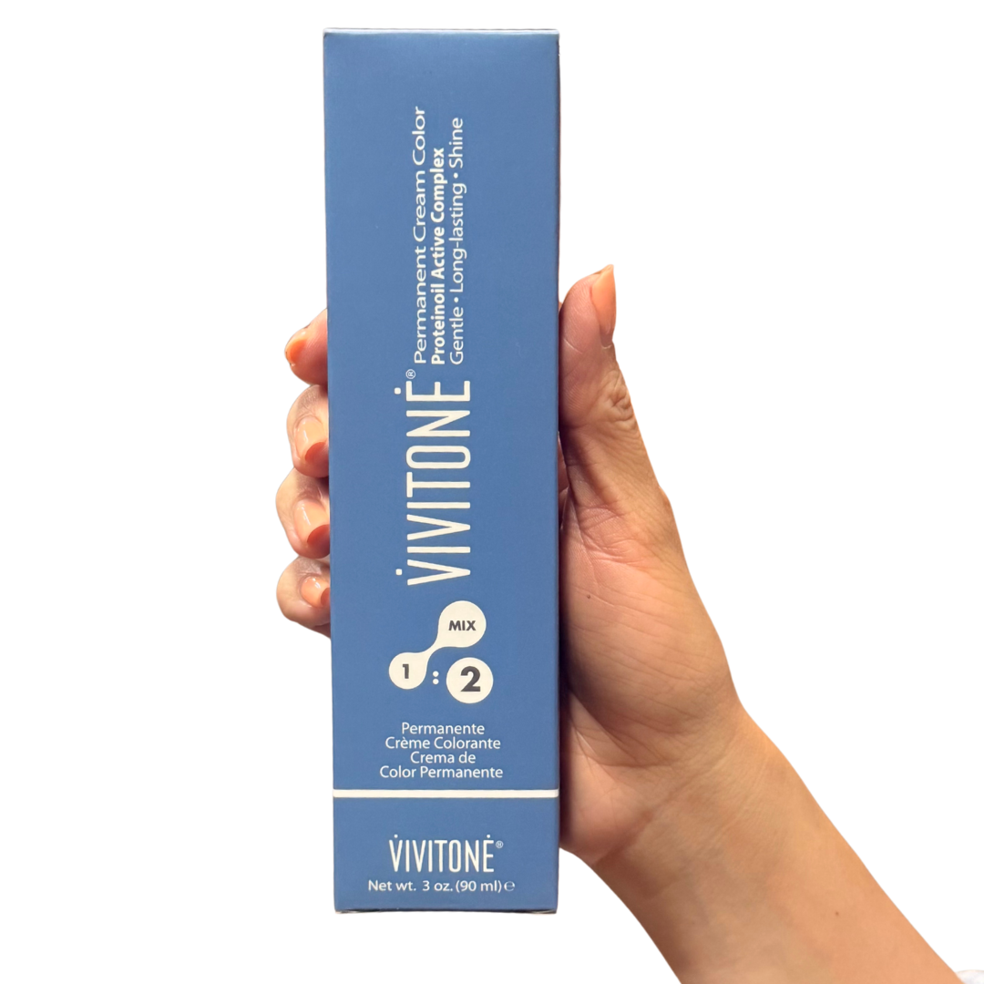 Vivitone Permanent Cream Color 3 oz. (90 mL)– Made in Italy