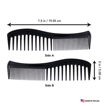 Allegro Combs 1001 Wide Tooth Hair Combs Space Tooth 2 Count