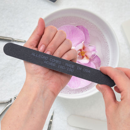 Nail Files - Double-Sided Emery Boards 100/180 & 120/240 Grit (10 Pack)