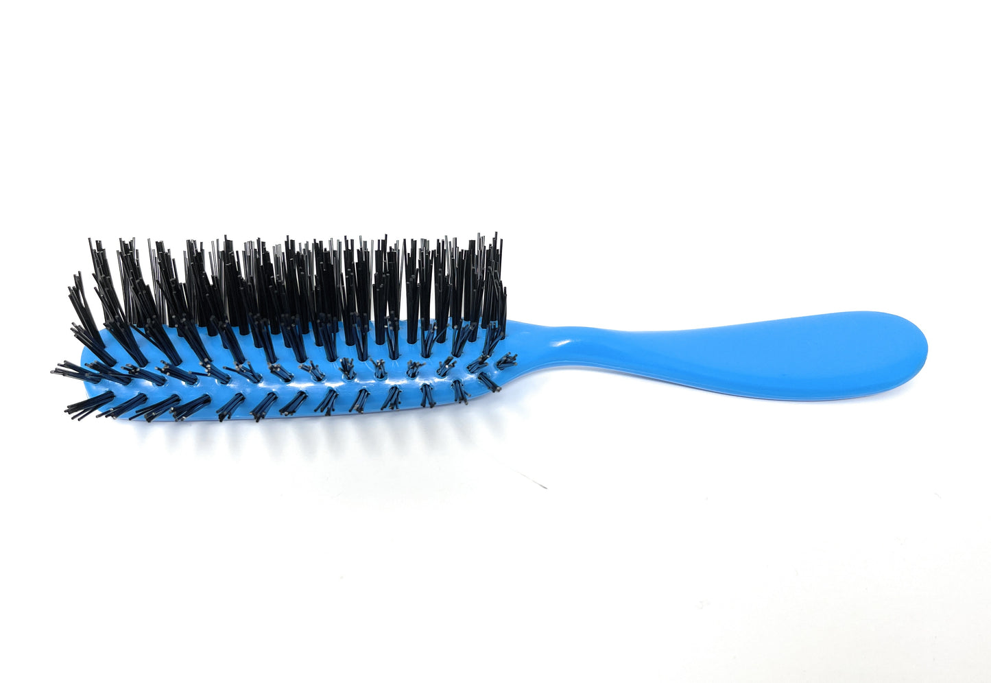 Allegro Combs Hair Brush 100 Nylon Bristles Hair Brush 7 Row Teasing Brush Blue