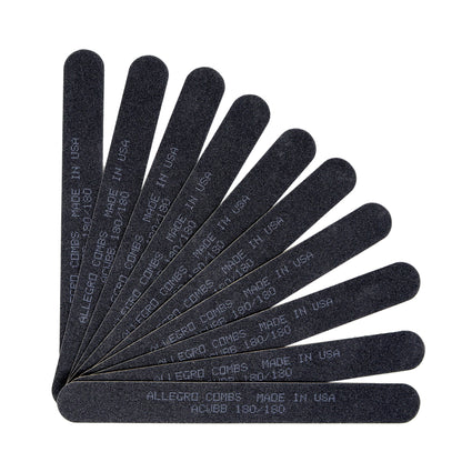 Nail Files - Double-Sided Emery Boards 100/180 & 120/240 Grit (10 Pack)