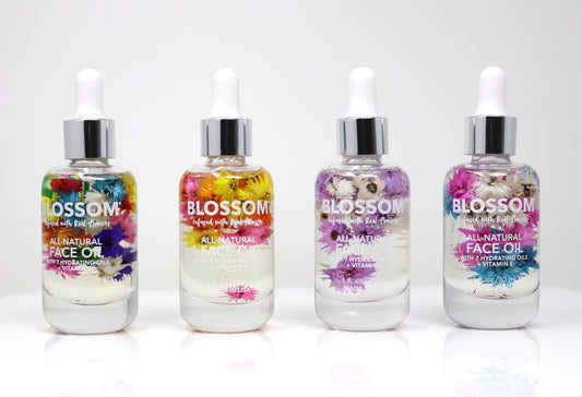 Blossom 100% All-Natural & Hydrating Face Oil 9 Essential Plant & Flower Oils 1 Oz. 1 Pc.