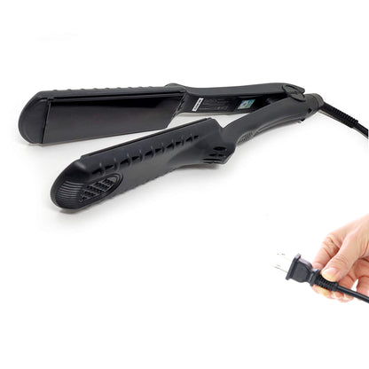 CROC Flat Iron Hair Straightener  Floating Plates, Dual Voltage, Heats Up to 450℉