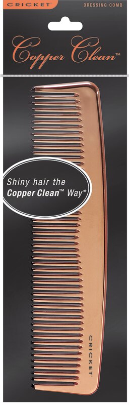 Cricket Copper Clean Finishing Comb Dressing Hair Comb Copper Infused Teeth.