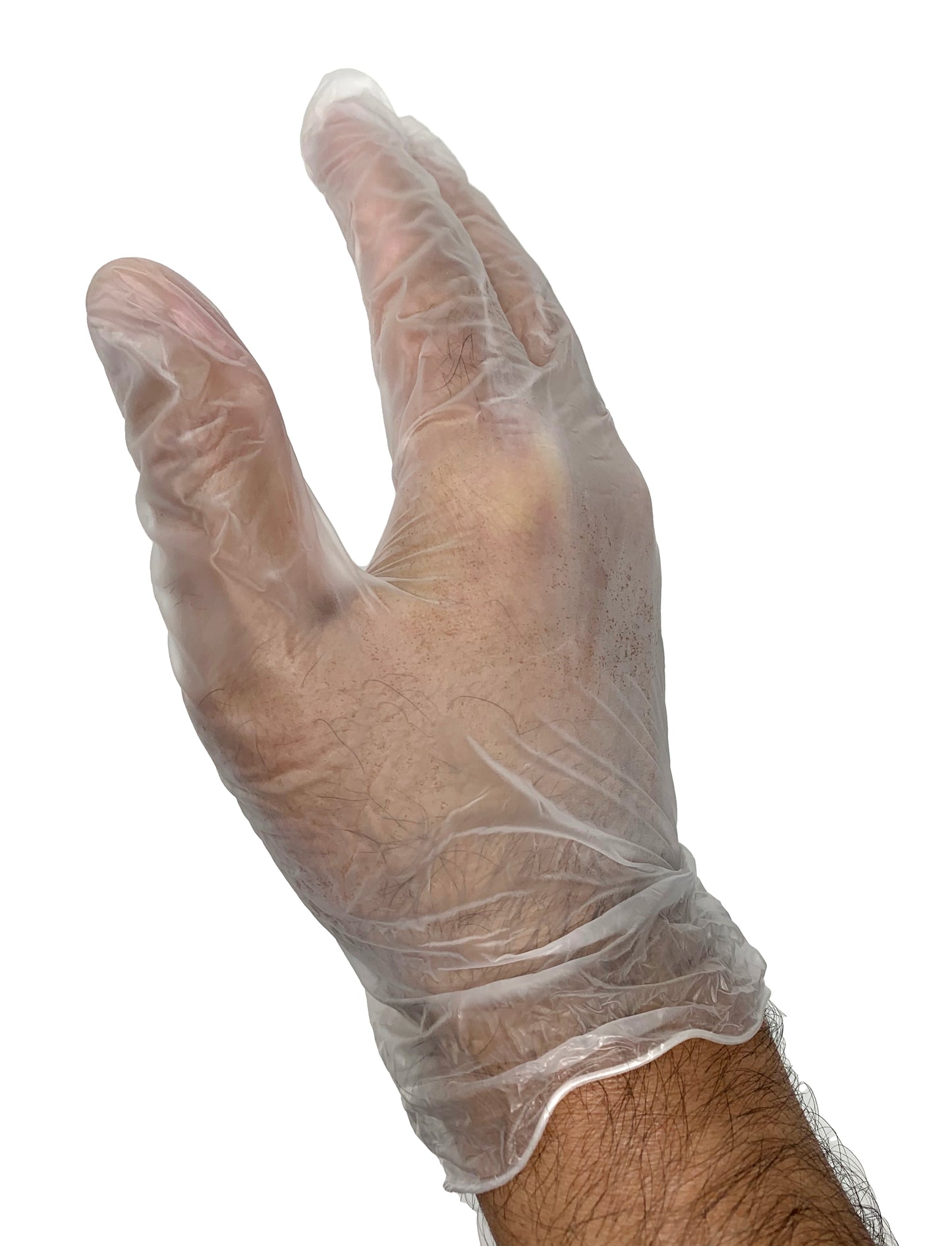 Disposable Vinyl Clear Gloves Powder Free Examination Gloves1 Box 100 each.