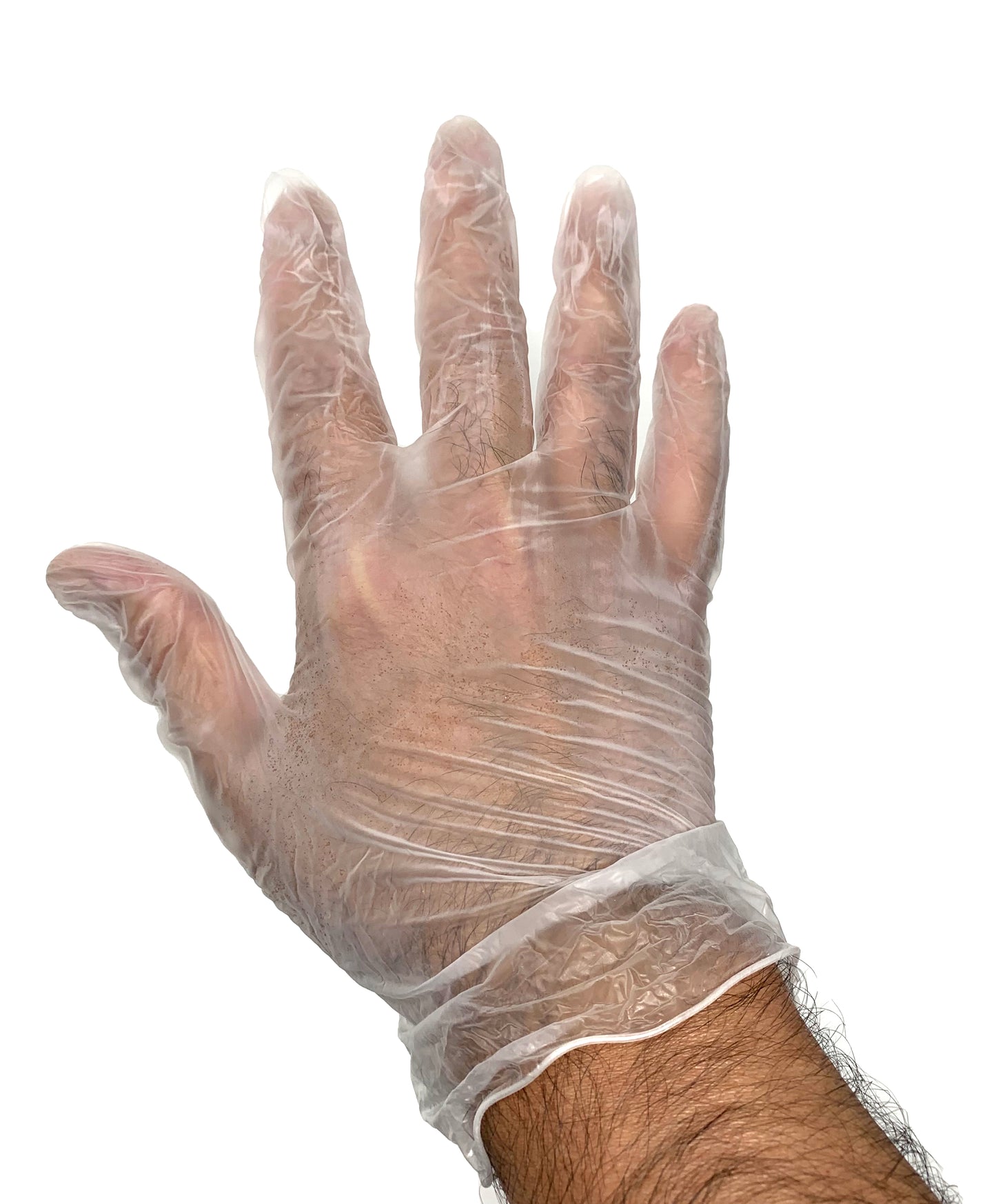 Disposable Vinyl Clear Gloves Powder Free Examination Gloves1 Box 100 each.