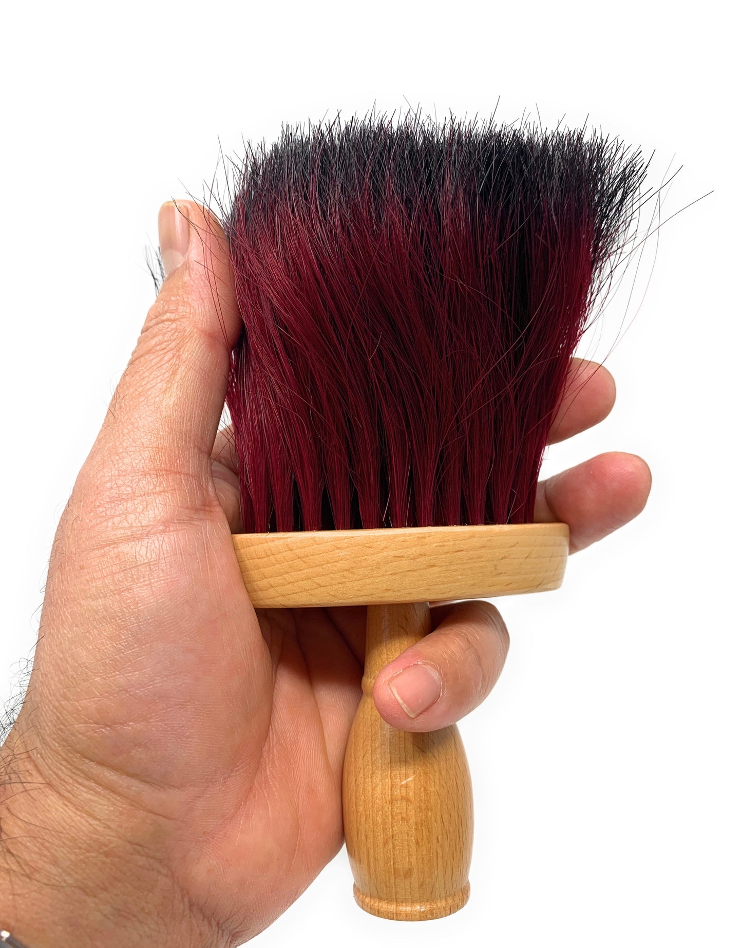 Neck Duster Extra Thick Ox Hair Neck Brush Barber Duster Color Bristles 1 pc.