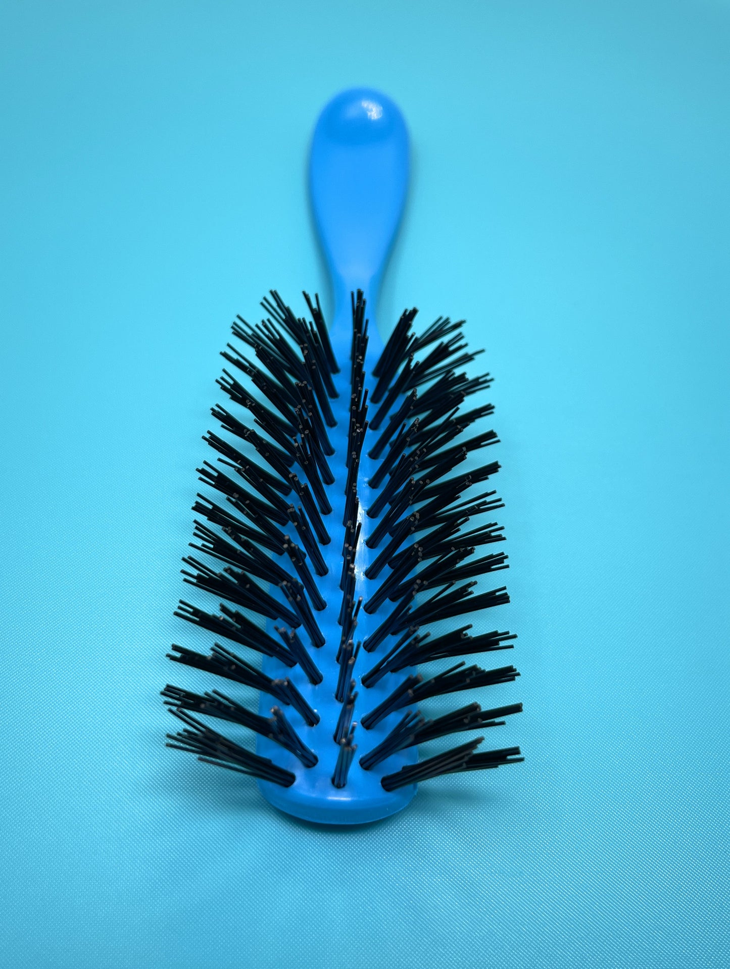 Allegro Combs 100 Nylon Bristles Hair Brush 7-Row Styling Brush Teasing Detangling Salon Blue 2 Pcs.