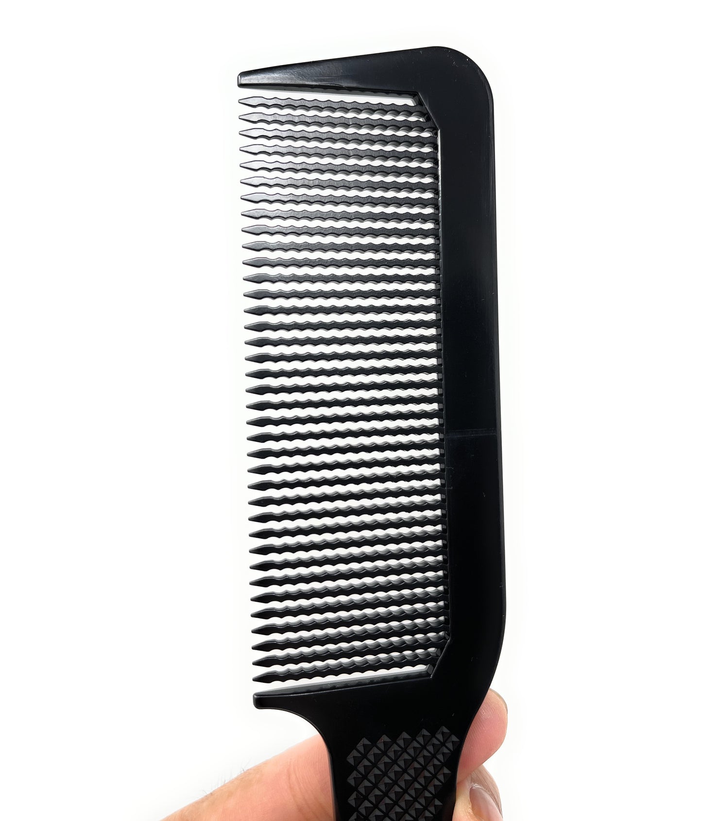 Scalpmaster Clipper 9.5 In. Flat Top Clipper Blending Comb Cutting Barber Combs Black 2 Pc.