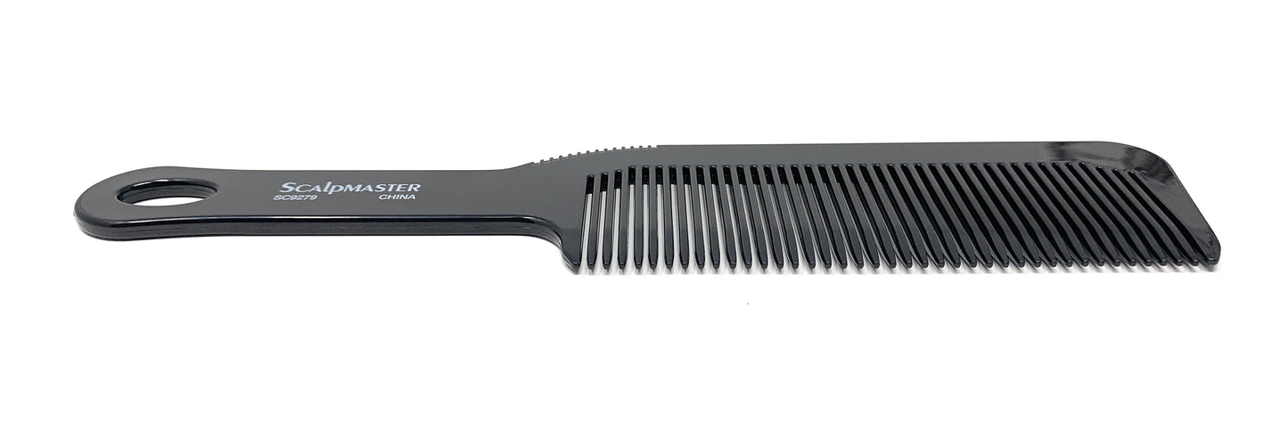 Scalpmaster 9 In. Clipper Cutting Comb Barber Comb Blending Comb Black 1 Pc.