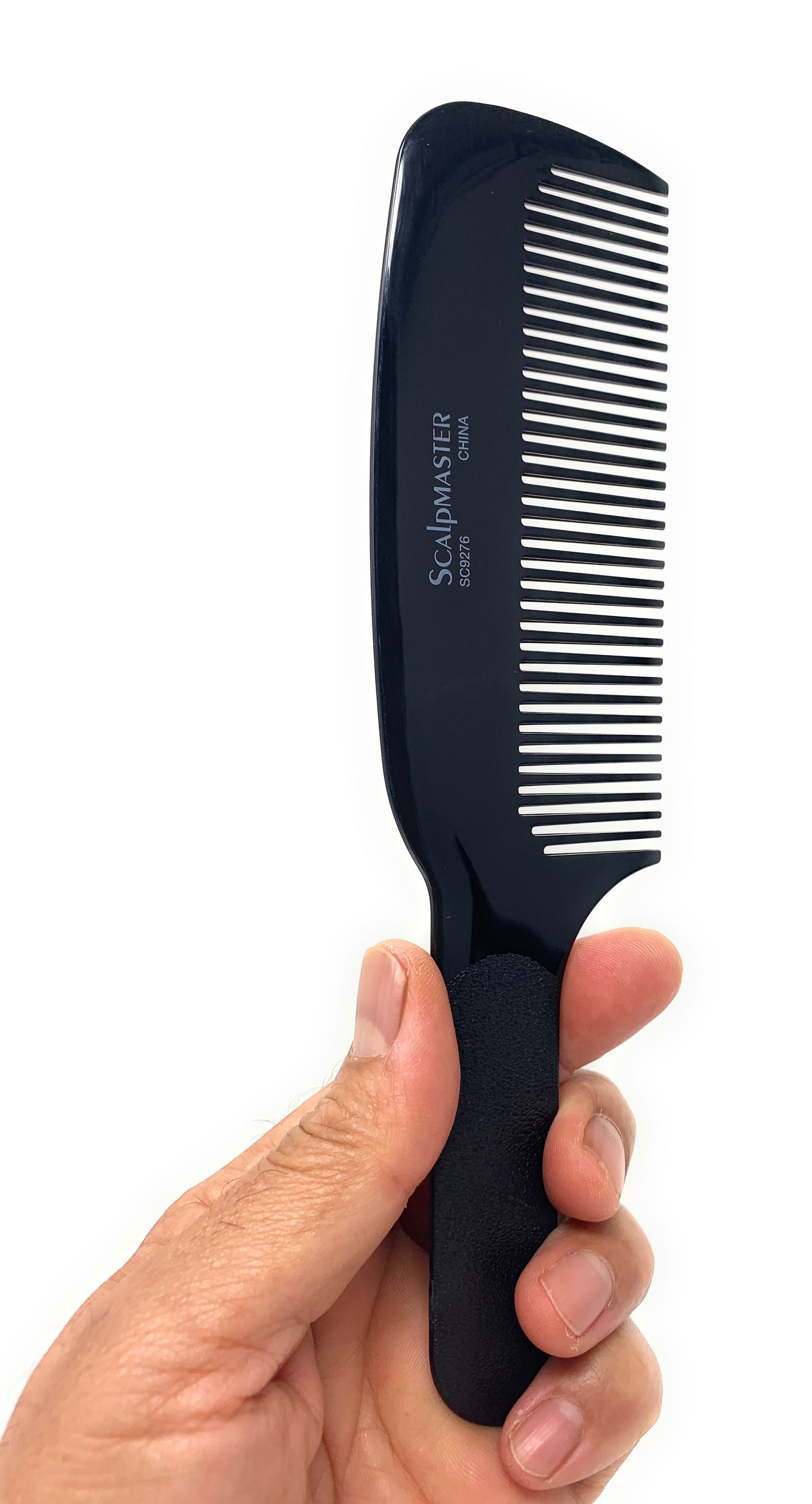 Scalpmaster Flat Top Clipper Blending Cutting Barber Combs Heat Resistant Black 2 Pc.