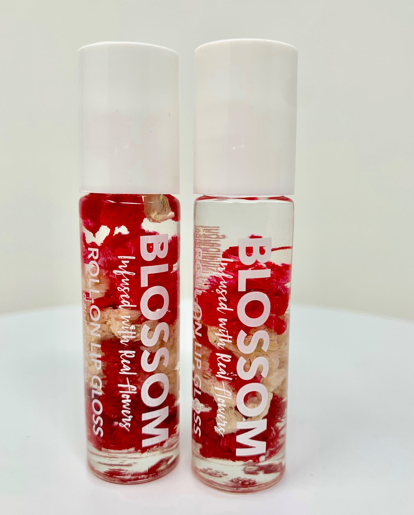 Blossom Roll-On Lip Gloss Rollerball Lip Gloss Infused with Flowers 2 pk.