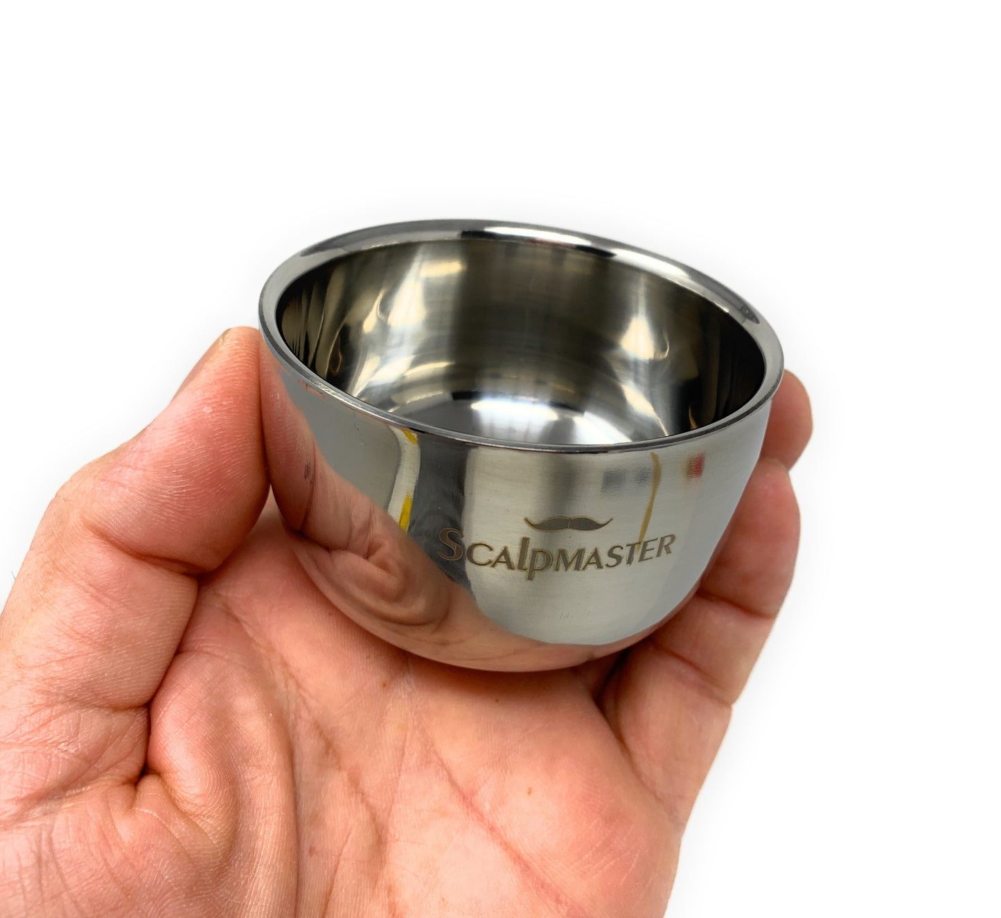 Scalpmaster Stainless Steel Shaving Bowl Shave Accessory for Men Small 3.4 Oz