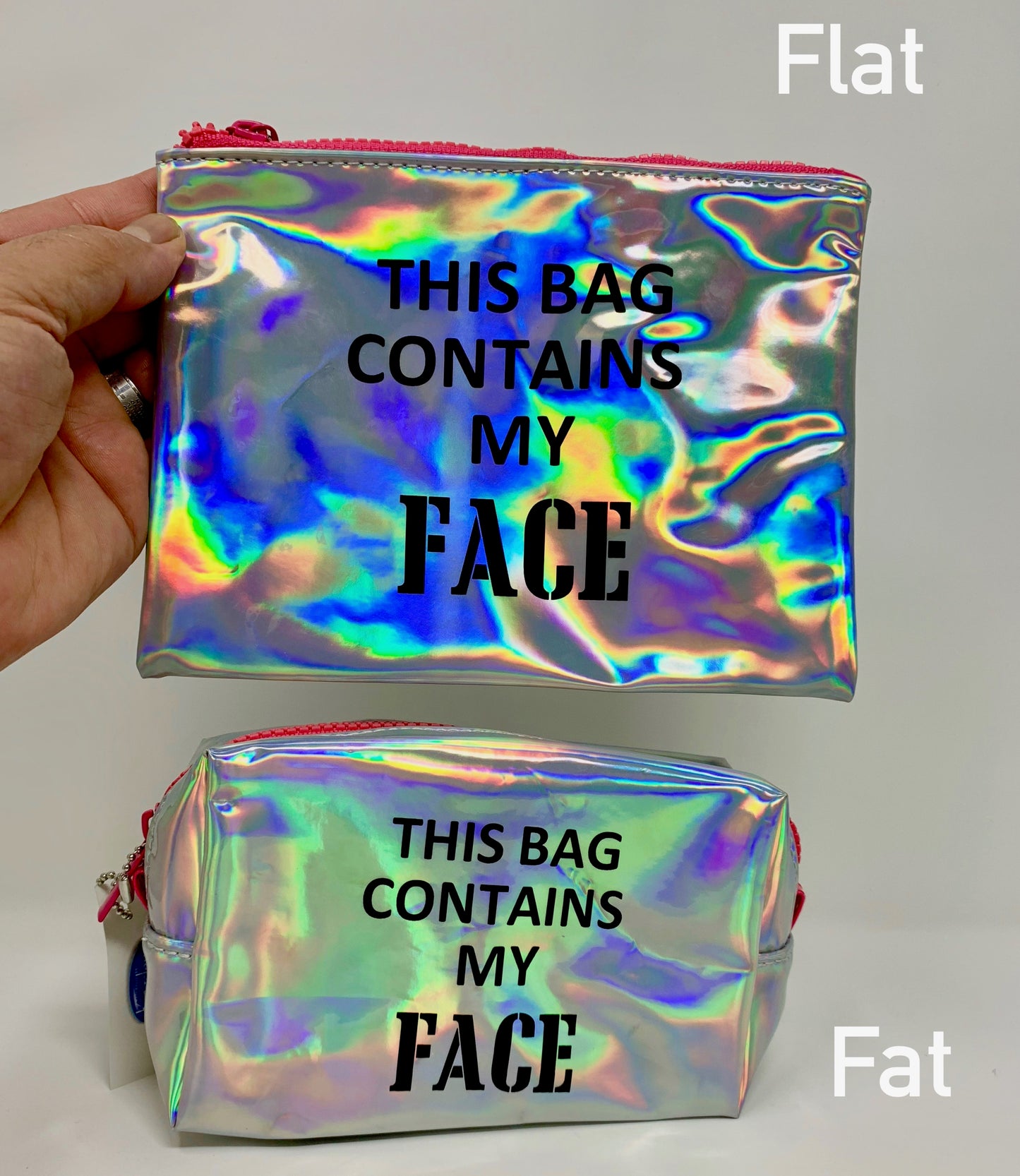 Psychedelic Travel Makeup Bags Cosmetic Bag Make Up Toiletry Bag Makeup Organizer Bag 2 Pc.