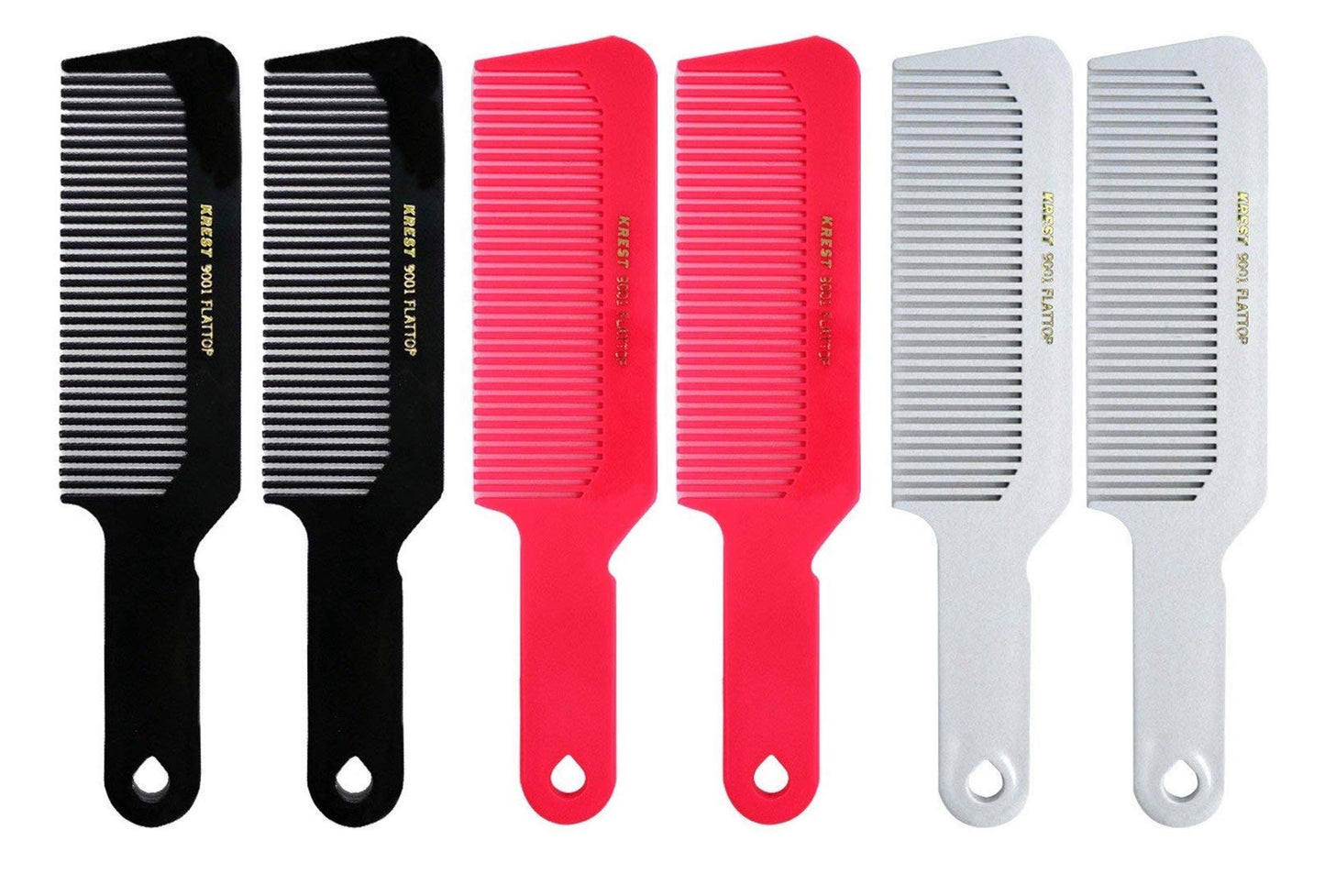 Krest Comb 8 3/4 Flattop Hair Cutting Comb. Barber’s Hairdresser comb. model 9001. 6 Combs