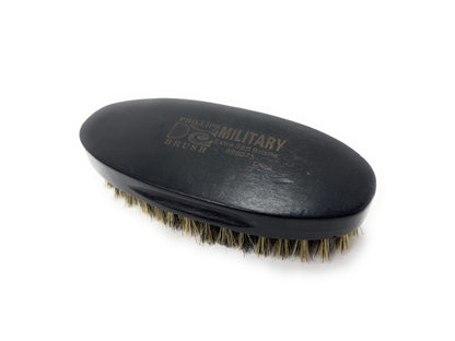 Phillips Brush military Wood Bristle Beard Brush Black Wood Military Style For Short Hair