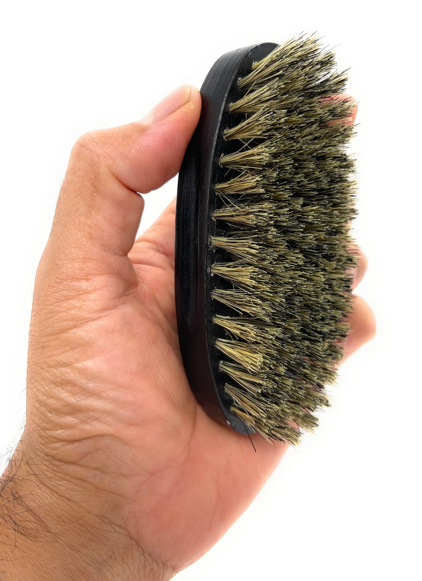 Phillips Brush military Wood Bristle Beard Brush Black Wood Military Style For Short Hair