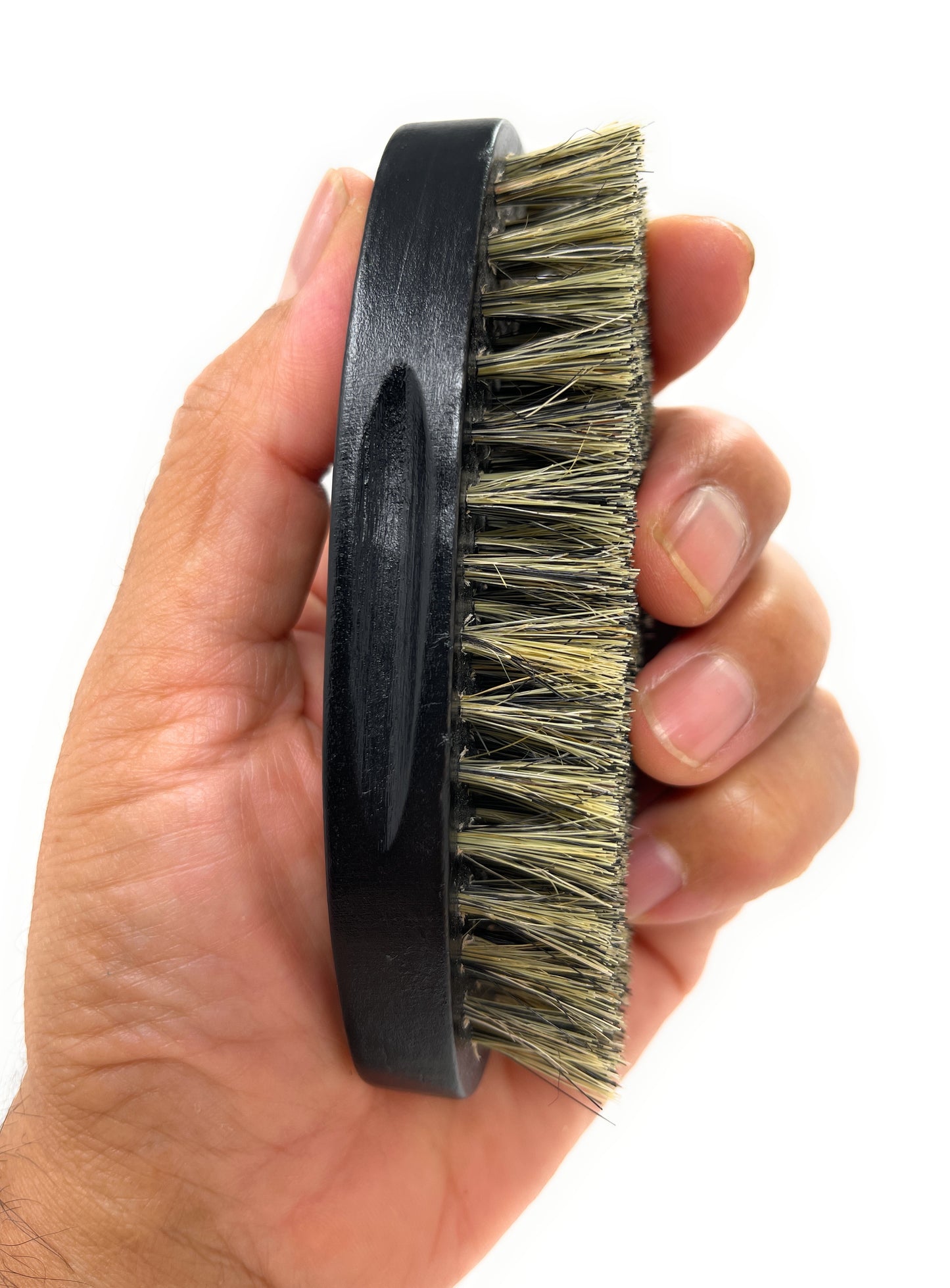 Phillips Brush military Wood Bristle Beard Brush Black Wood Military Style For Short Hair