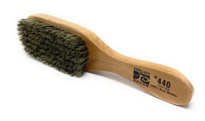 Phillips Brush 440 The Wave Hair Brush 7-Row Pure Soft Bristle Wood Handle.