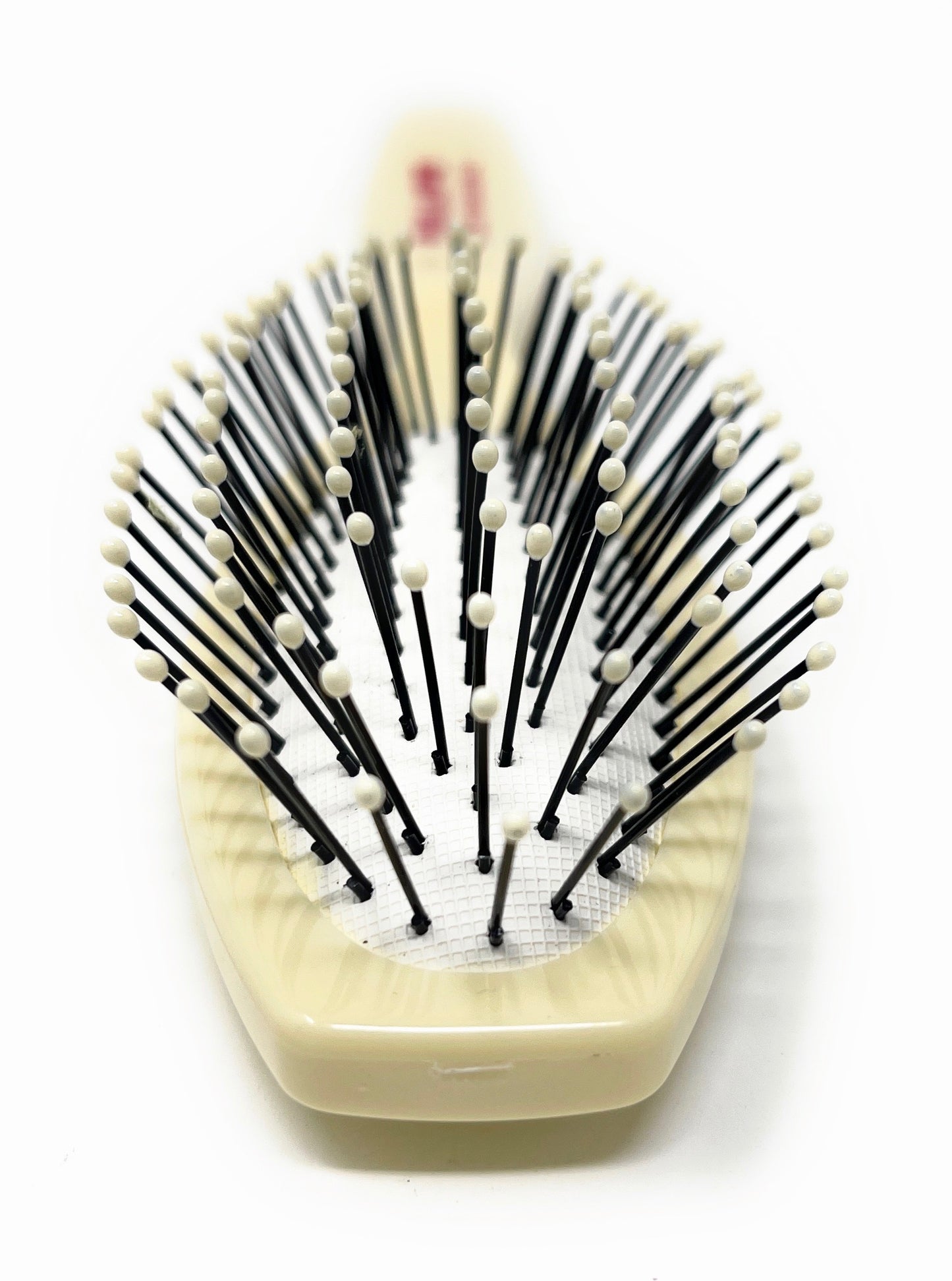 Phillips Brush Light Touch 2 Oval Cushioned Brush Purse Size 7 Rows Bristles Color Ivory