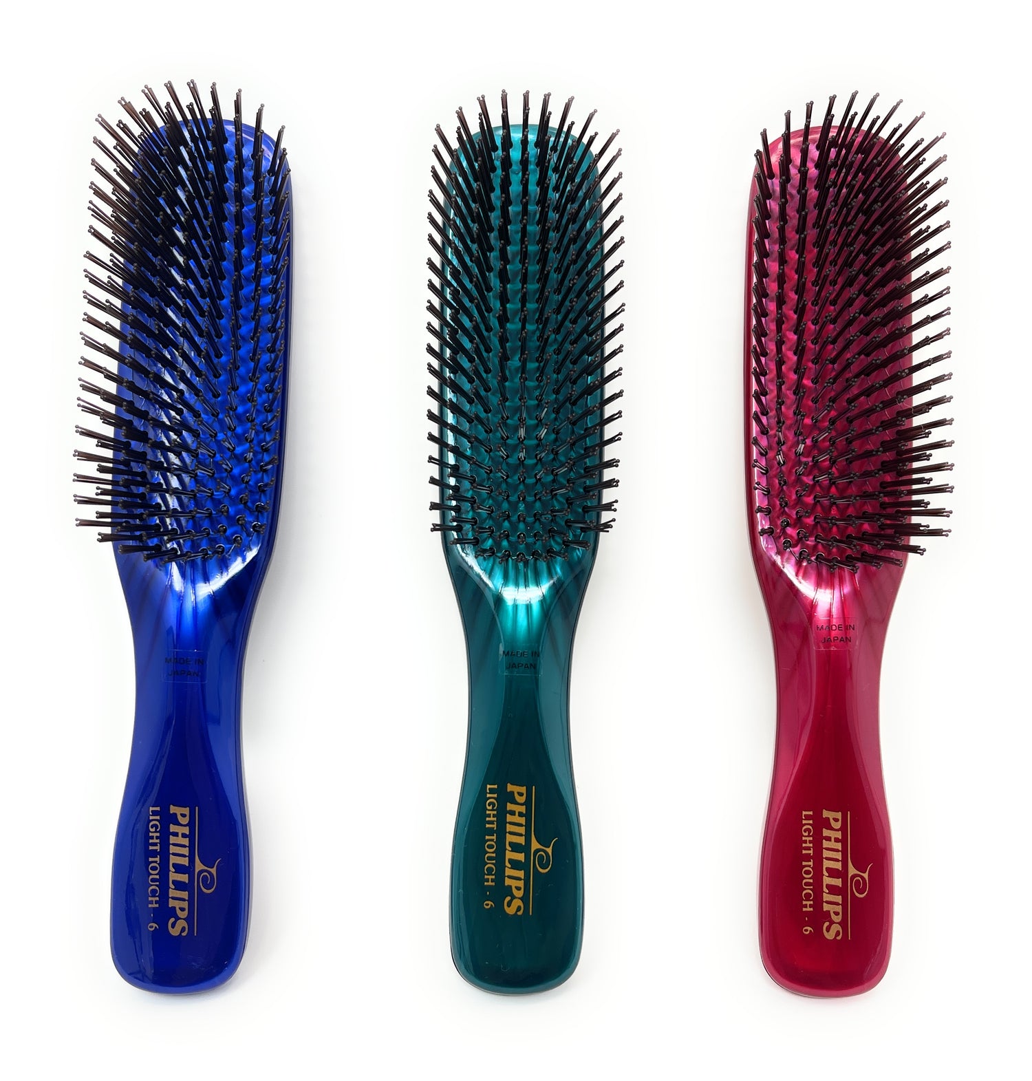 Phillips Brush Ruby Red Light Touch 6 Hair Brush - Part of the Gem  Collection