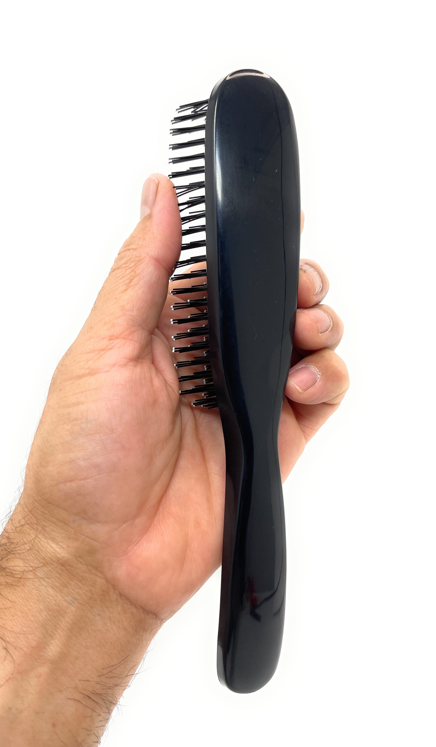 Phillips Brush Light Touch 8 Nylon Styling Hair Brush Black Rectangle handle 1 Pc.
