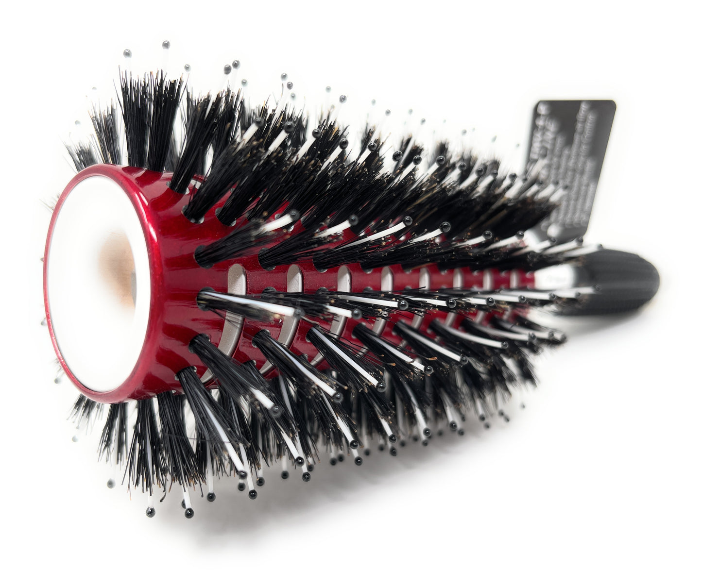 Phillips Brush Vent Barrel Reinforced Boar Bristles Tourmaline Barrel Polytipped Tip Rubber Grip Handle Brush For Women 1 Pc. TMV-4-P