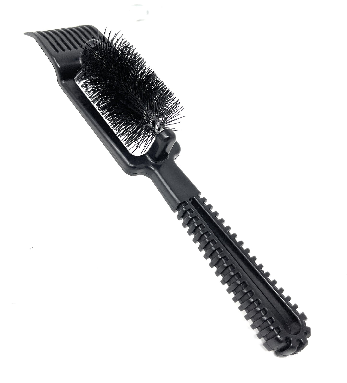 Scalpmaster Brush And Combs Cleaning Brush Soft Nylon Bristles Barber Brush Plastic Handle 2 Pc.