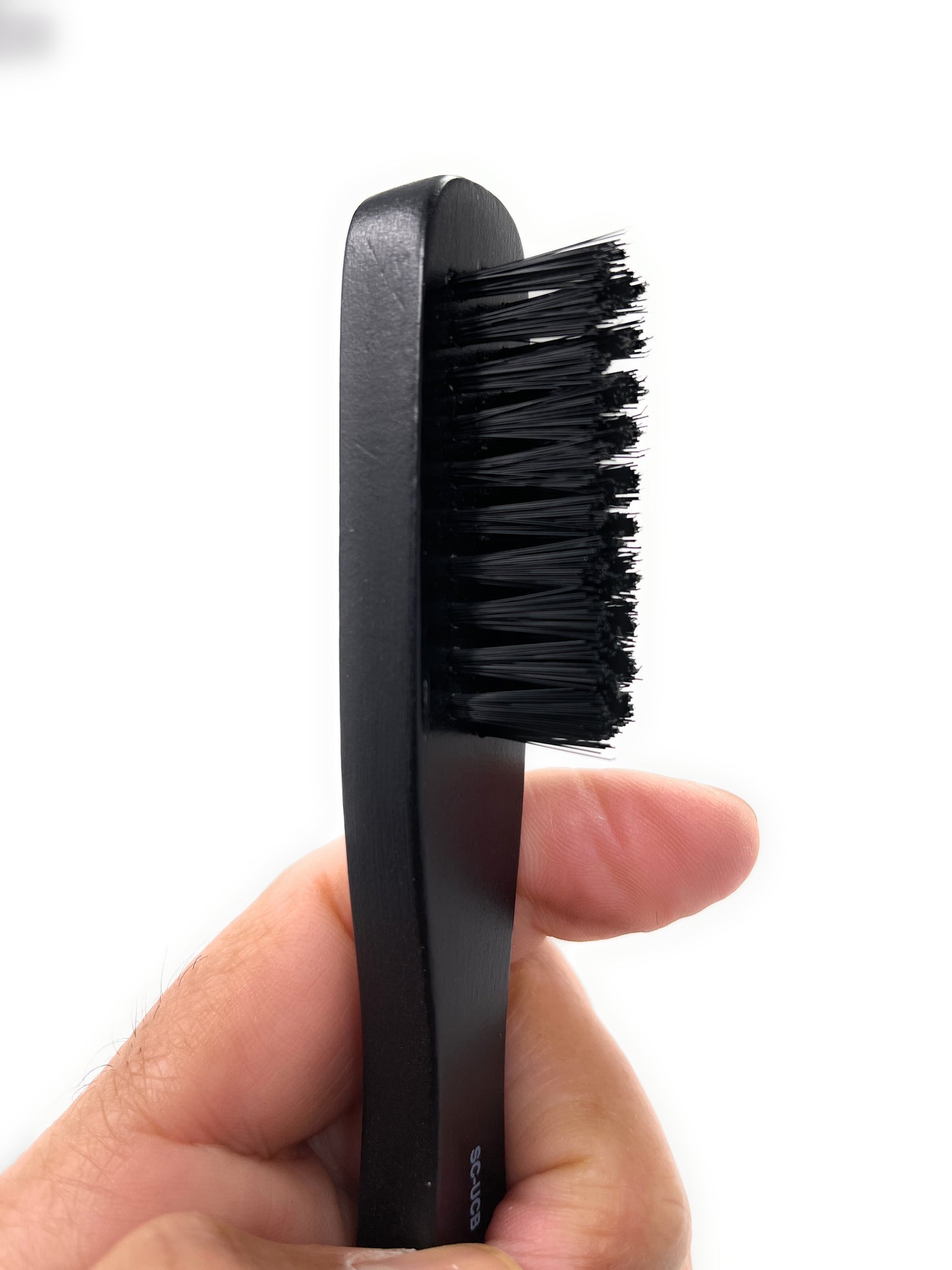 Scalpmaster Clipper Cleaning Brush Nylon Bristles Barber Brush Boar Bristle Wooden Handle Fade Brush 2 Pc.