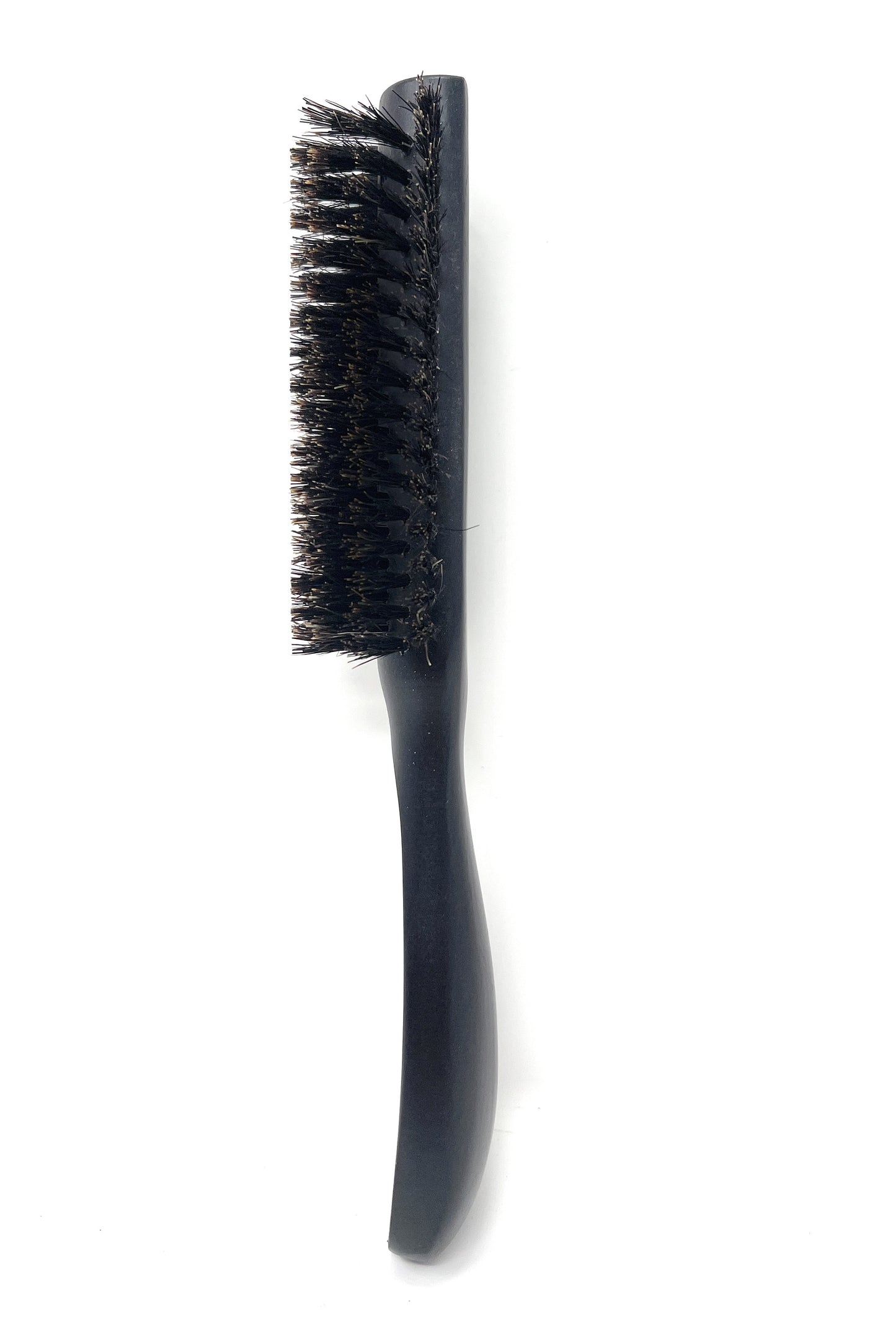 Scalpmaster 8-Rows Half-Round Styling Brush 100% Boar Bristles Wood Handle For Hair Shine Enhancer 1 Pc.