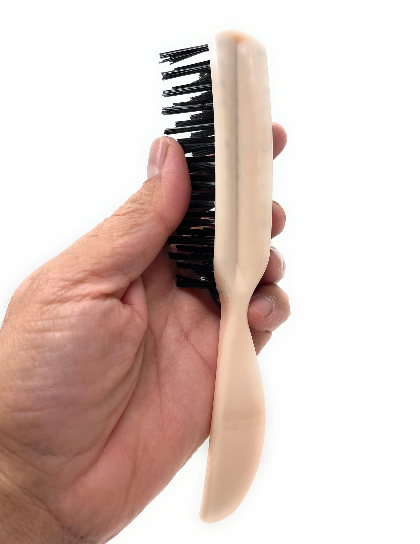 Scalpmaster 7-Row Nylon Bristle Brush - Professional Salon Hair Brush, Ivory