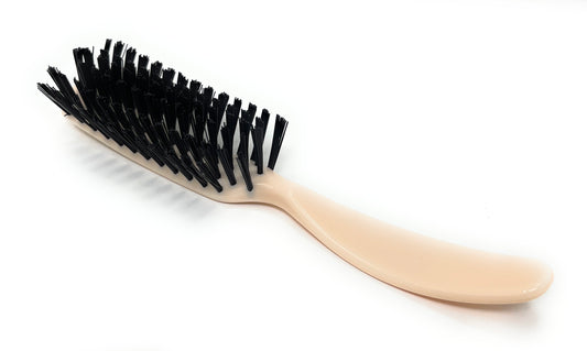 Scalpmaster 7-Row Nylon Bristle Brush - Professional Salon Hair Brush, Ivory