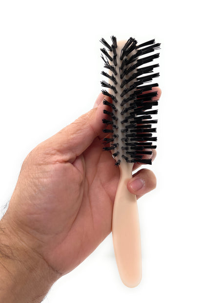 Scalpmaster 7-Row Nylon Bristle Brush - Professional Salon Hair Brush, Ivory
