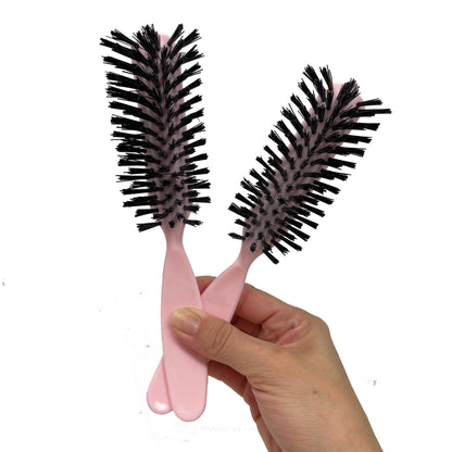 Styling Gear 7-Row Hair Brush with Nylon Bristles - 2 Pack