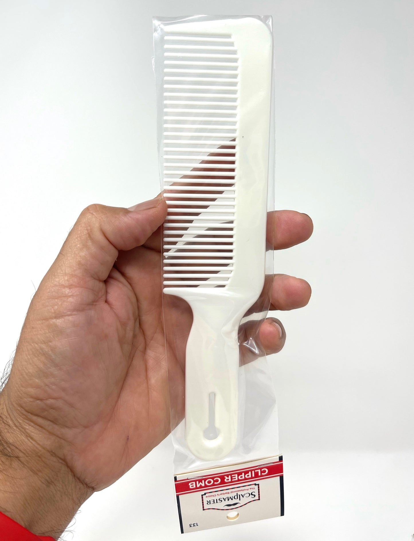 Scalpmaster Clipper Large Comb For Blending Cutting Barber Combs White 3 Pc.