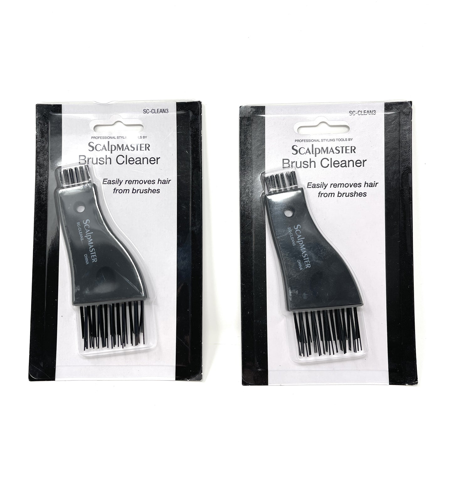 Scalpmaster Doubled Sided Clipper Cleaning Brush Black – diy hair company