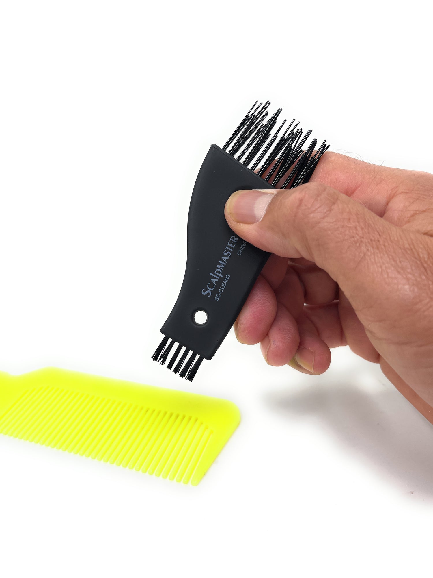 Scalpmaster Doubled Sided Clipper Cleaning Brush Black – diy hair company