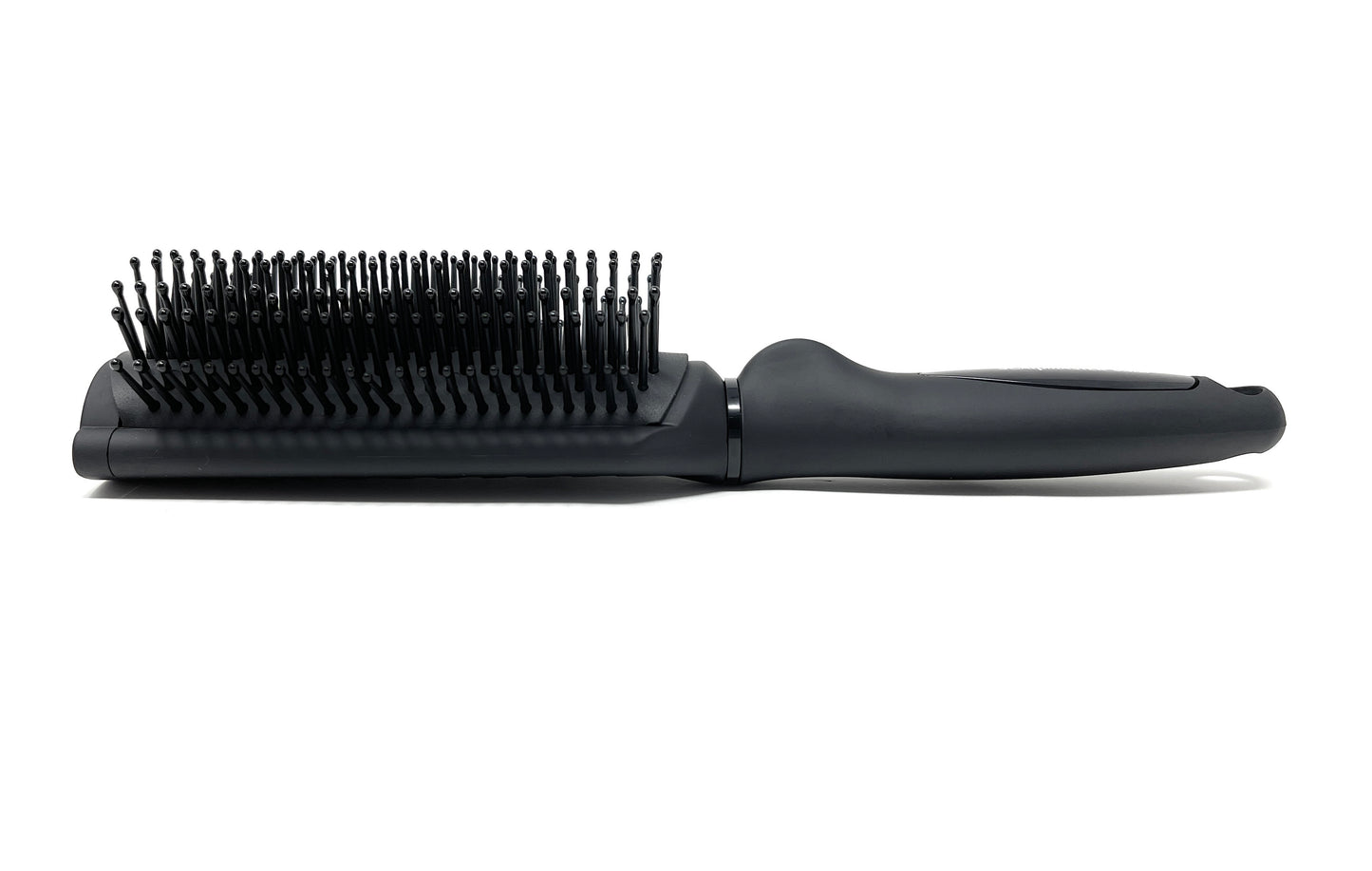 Scalpmaster Rubberized Base Hair Brush Styling For Curly Wavy Hair Black 1 Pc.