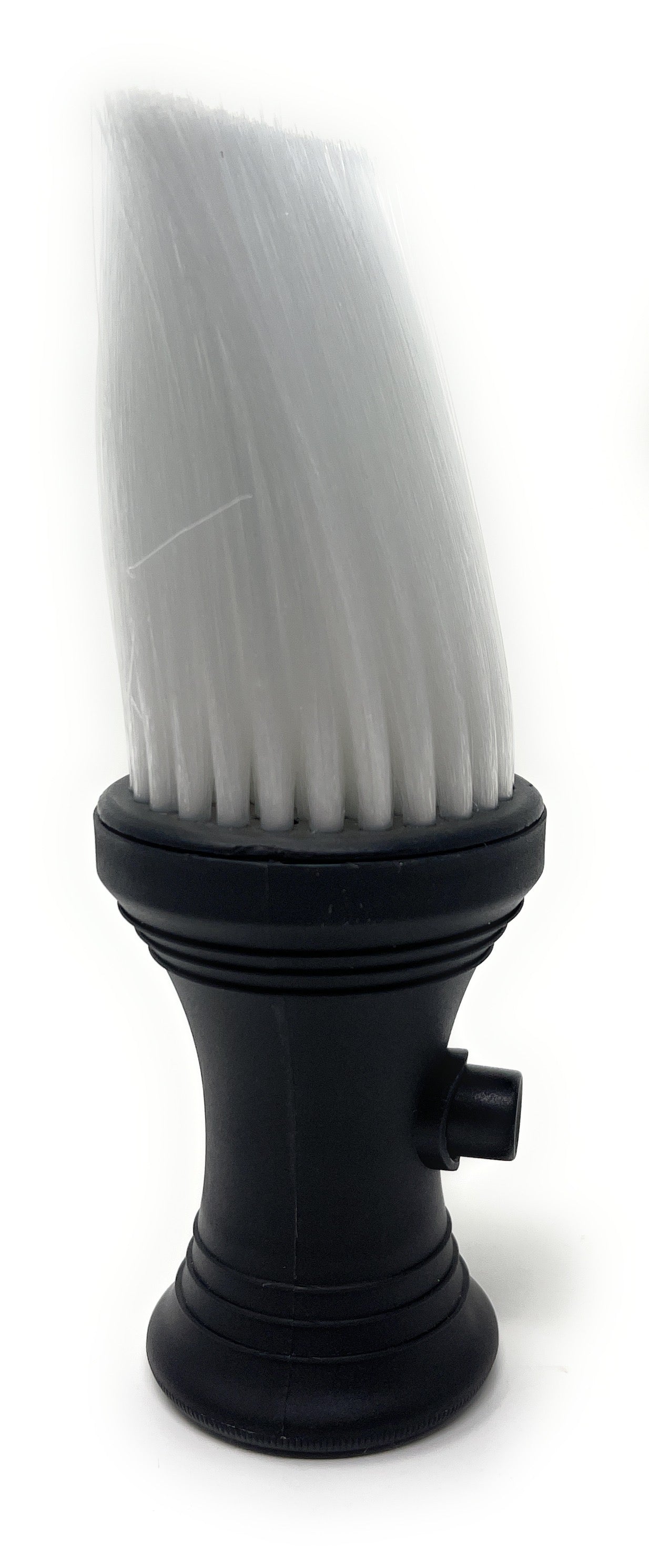 Scalpmaster Barber Brush Neck Duster With Powder Dispenser  Soft Nylon Bristles Stand Up Base 1 Pc